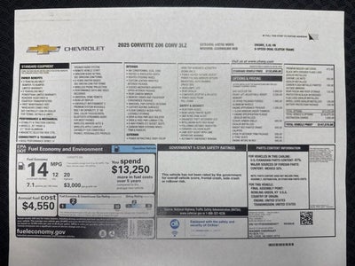 2025 Chevrolet Corvette Z06 3LZ